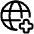 Globe Website Add Icon from Plump Line Set