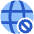 Globe Website Block Icon from Plump Flat Set