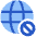 Globe Website Block Icon from Plump Flat Set