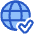 Globe Website Check Icon from Plump Duo Set