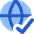 Globe Website Check Icon from Core Flat Set