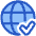 Globe Website Check Icon from Plump Duo Set