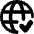 Globe Website Check Icon from Plump Remix Set