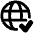 Globe Website Check Icon from Plump Remix Set