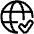 Globe Website Check Icon from Plump Line Set