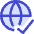 Globe Website Check Icon from Core Duo Set