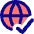 Globe Website Check Icon from Core Pop Set