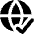 Globe Website Check Icon from Core Solid Set