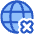 Globe Website Cross Icon from Plump Duo Set