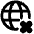 Globe Website Cross Icon from Plump Remix Set