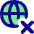 Globe Website Cross Icon from Flex Pop Set