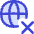 Globe Website Cross Icon from Flex Duo Set