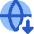 Globe Website Download Icon from Core Flat Set