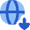 Globe Website Download Icon from Flex Flat Set