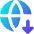 Globe Website Download Icon from Core Gradient Set
