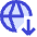 Globe Website Download Icon from Sharp Duo Set