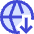 Globe Website Download Icon from Sharp Duo Set