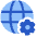 Globe Website Setting 1 Icon from Plump Flat Set