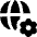 Globe Website Setting 1 Icon from Flex Solid Set