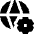 Globe Website Setting 1 Icon from Sharp Solid Set