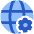 Globe Website Setting 1 Icon from Plump Flat Set
