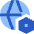 Globe Website Setting 2 Icon from Sharp Flat Set