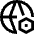 Globe Website Setting 2 Icon from Sharp Line Set