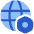 Globe Website Setting 2 Icon from Plump Flat Set
