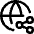 Globe Website Share Icon from Core Line Set