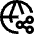 Globe Website Share Icon from Sharp Line Set