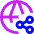 Globe Website Share Icon from Sharp Neon Set