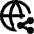 Globe Website Share Icon from Core Remix Set