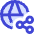 Globe Website Share Icon from Sharp Duo Set