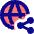 Globe Website Share Icon from Sharp Pop Set