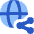 Globe Website Share Icon from Flex Flat Set