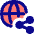 Globe Website Share Icon from Flex Pop Set