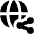 Globe Website Share Icon from Flex Solid Set