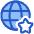 Globe Website Star Icon from Plump Duo Set