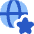 Globe Website Star Icon from Flex Flat Set
