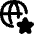 Globe Website Star Icon from Flex Remix Set
