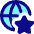 Globe Website Star Icon from Core Pop Set