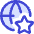 Globe Website Star Icon from Core Duo Set