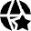 Globe Website Star Icon from Sharp Solid Set