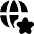 Globe Website Star Icon from Flex Solid Set