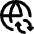 Globe Website Sync Icon from Core Remix Set
