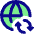 Globe Website Sync Icon from Core Pop Set