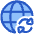 Globe Website Sync Icon from Plump Duo Set