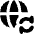 Globe Website Sync Icon from Flex Solid Set