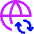 Globe Website Sync Icon from Core Neon Set