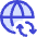 Globe Website Sync Icon from Core Duo Set
